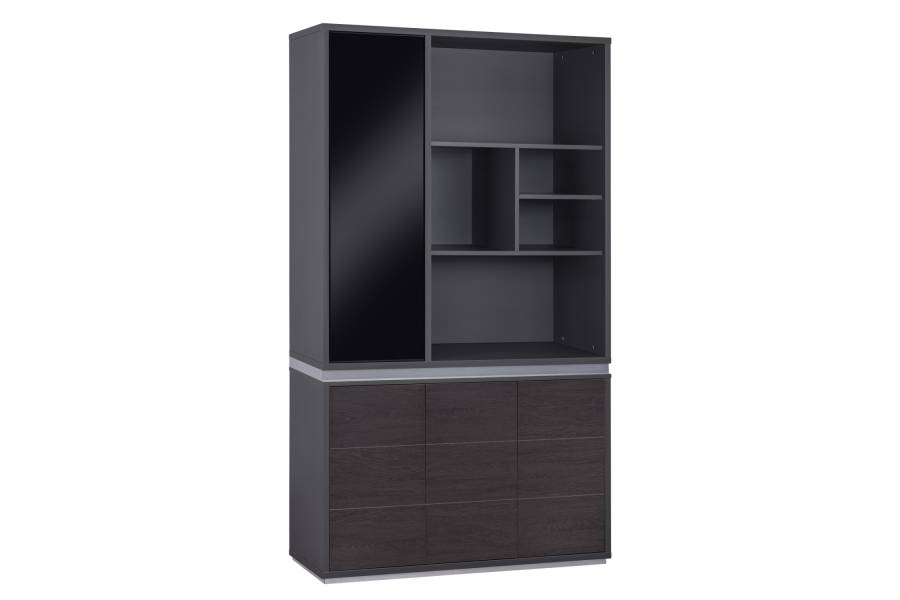 ΒΙΒΛΙΟΘΗΚΗ ΓΡΑΦΕΙΟΥ ΕΠΑΓΓΕΛΜΑΤΙΚΗ ROSEWOOD HM2091L 120Χ40Χ200Υ εκ.