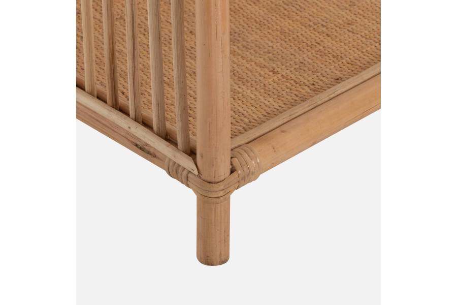 ΒΙΒΛΙΟΘΗΚΗ SIMOK HM9552 ΑΠΟ ΦΥΣΙΚΟ RATTAN ΣΕ ΦΥΣΙΚΟ ΧΡΩΜΑ 80x40x182Υεκ.