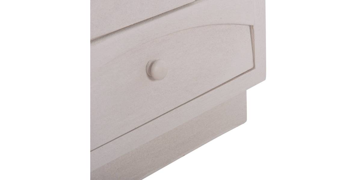 ΚΟΜΟΔΙΝΟ ΣΕΙΡΑ SANTORINI HM18047 MDF ΣΕ ΥΠΟΛΕΥΚΟ ΧΡΩΜΑ-3 ΣΥΡΤΑΡIA 48x38x55,5Υεκ.