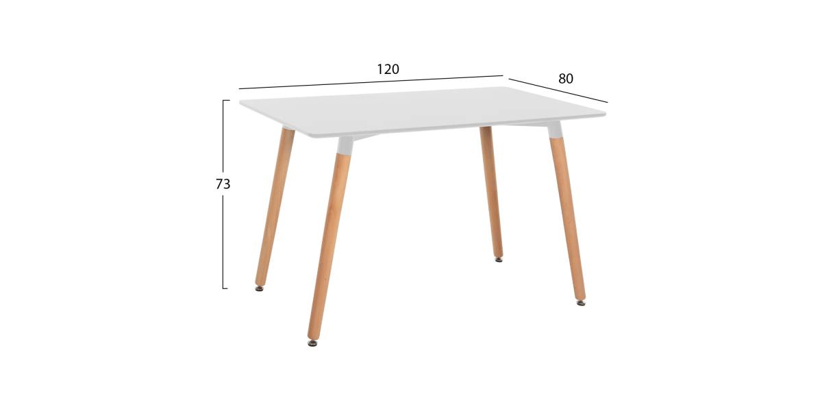 ΣΕΤ ΤΡΑΠΕΖΑΡΙΑΣ 5ΤΜΧ VEGAS HM21184 MDF TOP ΣΕ ΛΕΥΚΟ--ΠΟΔΙΑ ΟΞΙΑΣ