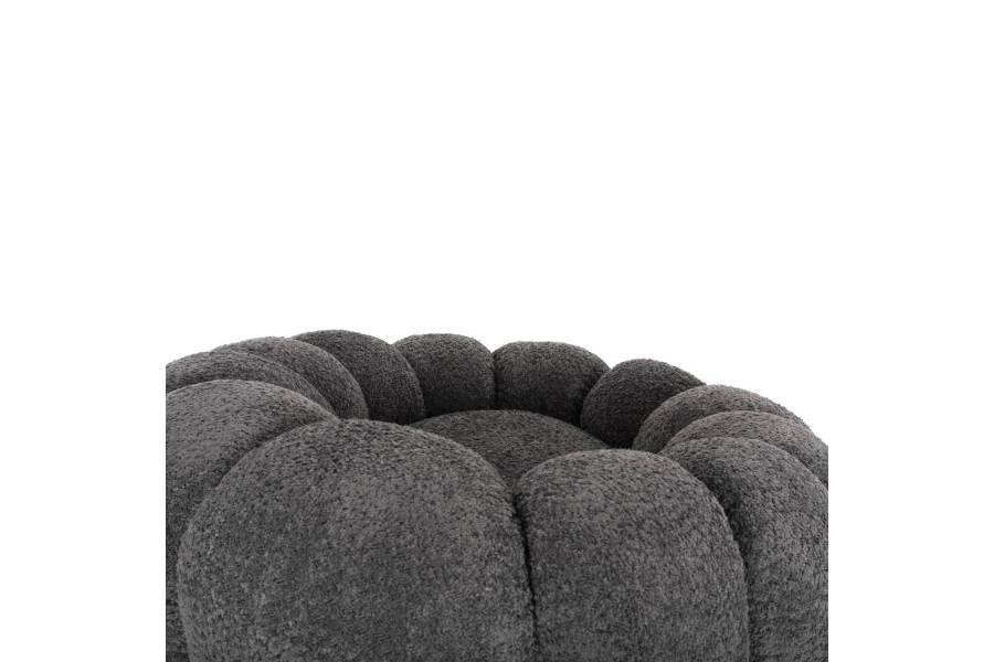 ΠΟΛΥΘΡΟΝΑ ΠΕΡΙΣΤΡΕΦΟΜΕΝΗ GRYMM HM9601.01 ΓΚΡΙ ΜΠΟΥΚΛΕ-ΜΑΥΡΗ ΜΕΤΑΛΛΙΚΗ ΒΑΣΗ 95x92x68Υεκ.