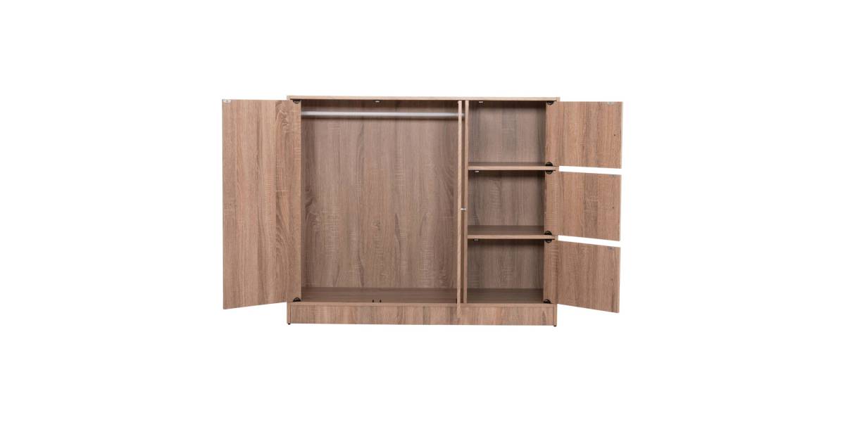 ΝΤΟΥΛΑΠΙ ΜΕ 4 ΑΠΟΘ.ΧΩΡΟΥΣ MATIN HM2480.02 SONAMA OAK ΜΕΛΑΜΙΝΗ 117x39,5x99,5Υεκ