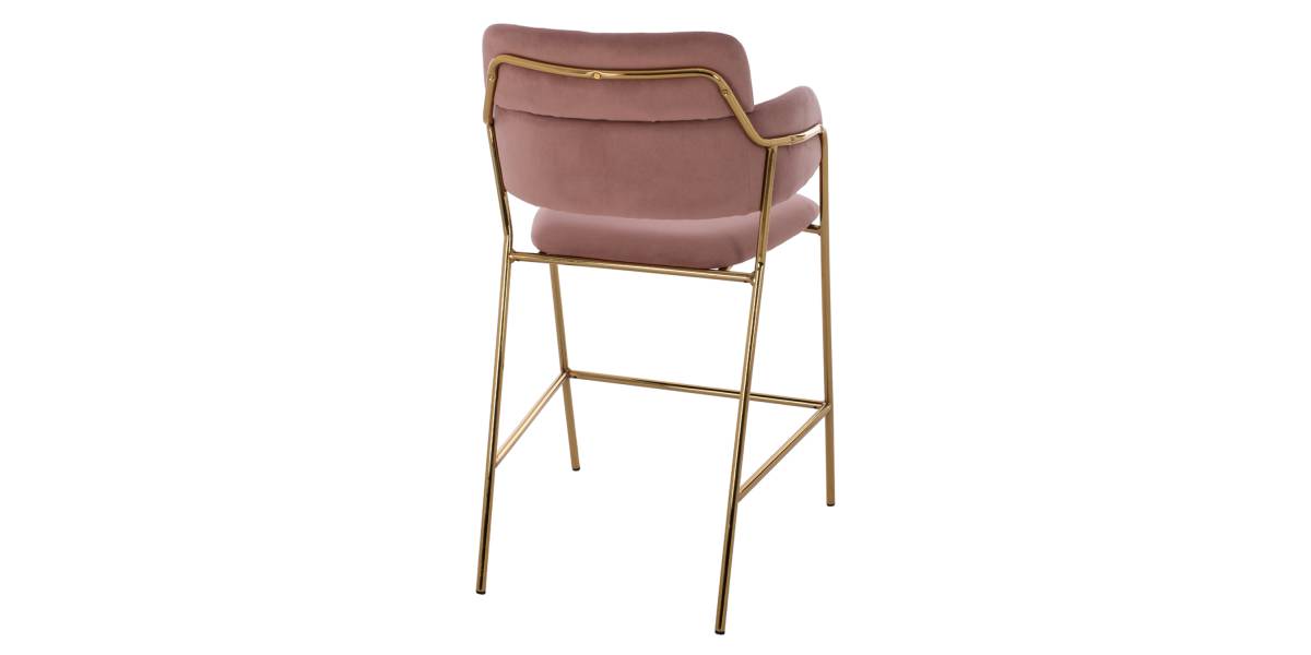 ΣΚΑΜΠΟ ΜΕΣΑΙΟΥ ΥΨΟΥΣ KELSO HM8735.02 ΒΕΛΟΥΔΟ ΣΑΠΙΟ ΜΗΛΟ ΕΠΙΧΡΥΣΟ ΣΚΕΛΕΤΟ 54x58x95Υ εκ.