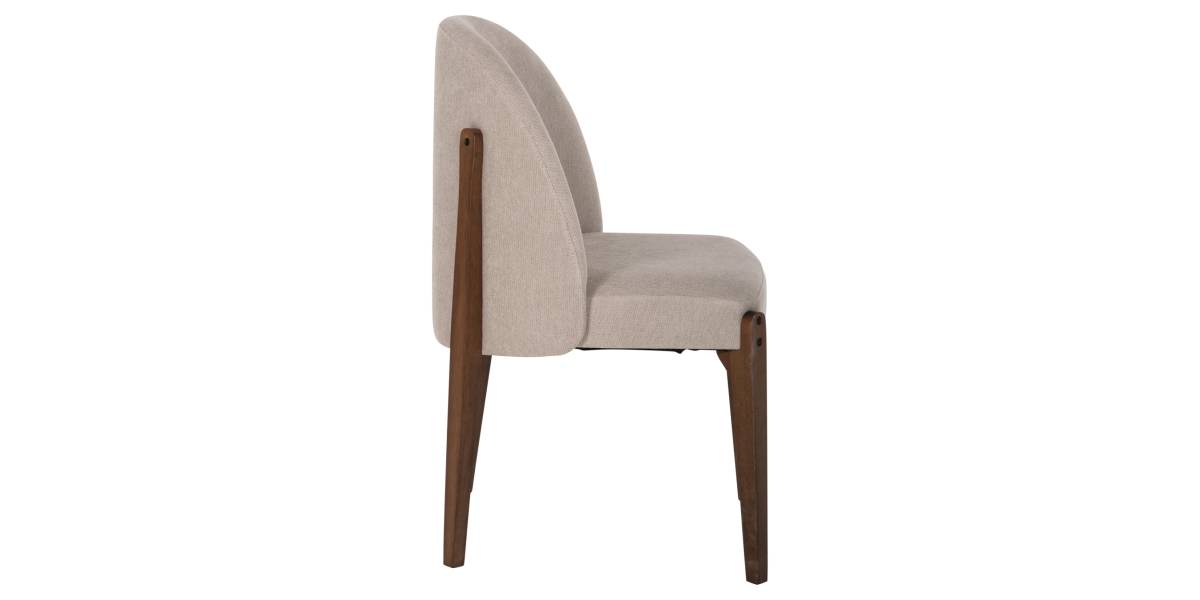ΚΑΡΕΚΛΑ ΤΡΑΠΕΖΑΡΙΑΣ RAMMER HM9744.02 RUBBERWOOD ΣΕ ΚΑΡΥΔΙ-ΕΚΡΟΥ ΥΦΑΣΜΑ 57x55x86Υεκ.