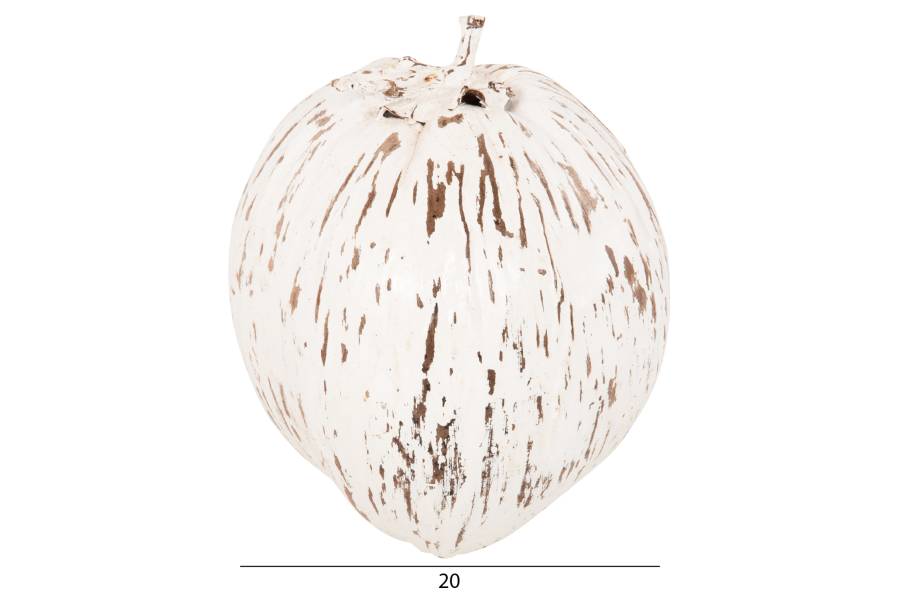 ΕΠΙΤΡΑΠΕΖΙΟ ΔΙΑΚΟΣΜΗΤΙΚΟ HM4326.05 ΚΑΡΥΔΑ ΣΕ ΛΕΥΚΟ ΧΡΩΜΑ 20x20x20Υεκ