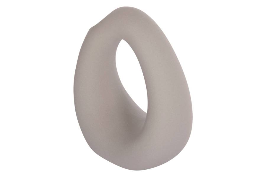 ΕΠΙΤΡΑΠΕΖΙΟ ΚΕΡΑΜΙΚΟ ΔΙΑΚΟΣΜΗΤΙΚΟ ELLIPTO HM4644.03 ΓΚΡΙ ΜΑΤ 16,5x9x20Υεκ