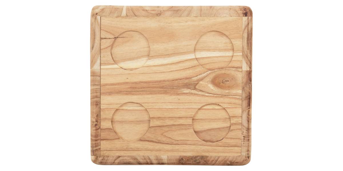 ΣΚΑΜΠΟ ΖΑΡΙ HM7898.02 ΞΥΛΟ ΤΕΑΚ ΣΕ ΦΥΣΙΚΟ ΧΡΩΜΑ 40x40x40 εκ.