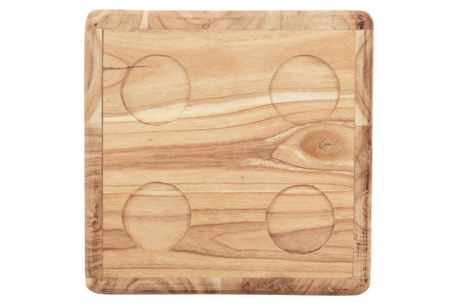 ΣΚΑΜΠΟ ΖΑΡΙ HM7898.02 ΞΥΛΟ ΤΕΑΚ ΣΕ ΦΥΣΙΚΟ ΧΡΩΜΑ 40x40x40 εκ.