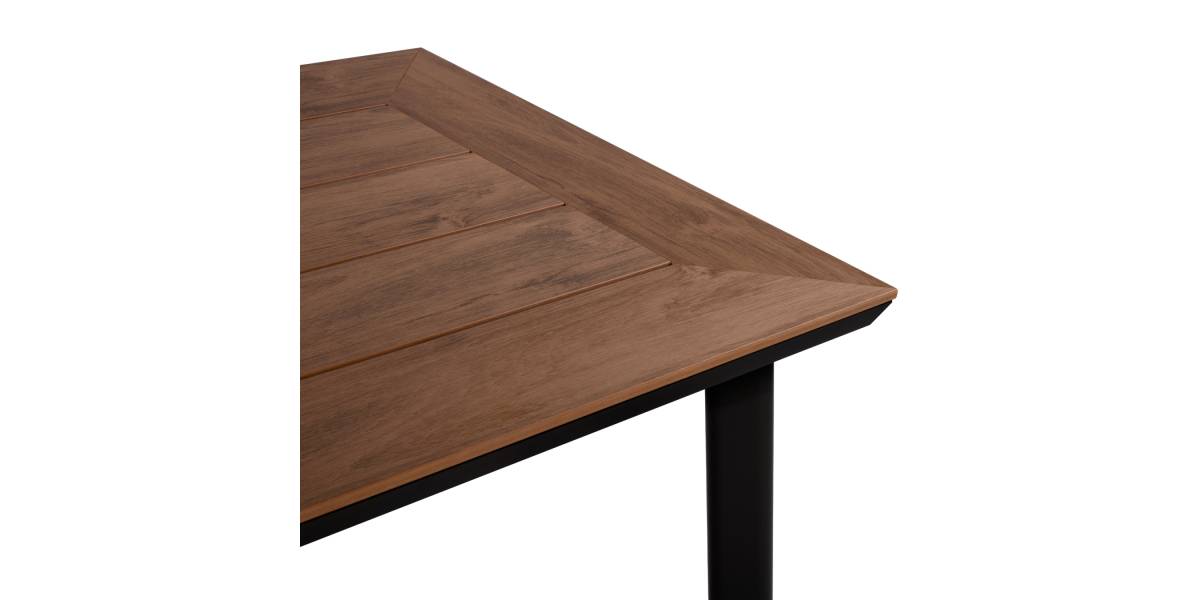 ΣΕΤ ΤΡΑΠΕΖΑΡΙΑΣ TABER HM21198 ΤΡΑΠΕΖΙ & 6 ΠΟΛΥΘΡΟΝΕΣ-ΑΛΟΥΜΙΝΙΟ & POLYWOOD-ΑΝΘΡΑΚΙ