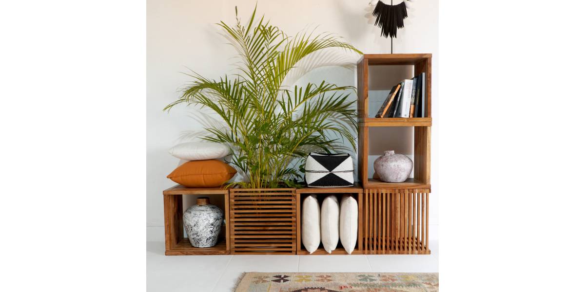 ΤΡΑΠΕΖΙ ΣΑΛΟΝΙΟΥ ΚΥΒΟΣ ΒΟΗΘΗΤΙΚΟ 1ΤΜΧ ΑΠΟ ΤΕΑΚ ΞΥΛΟ HM9482 40x40,5x40,5Y εκ.