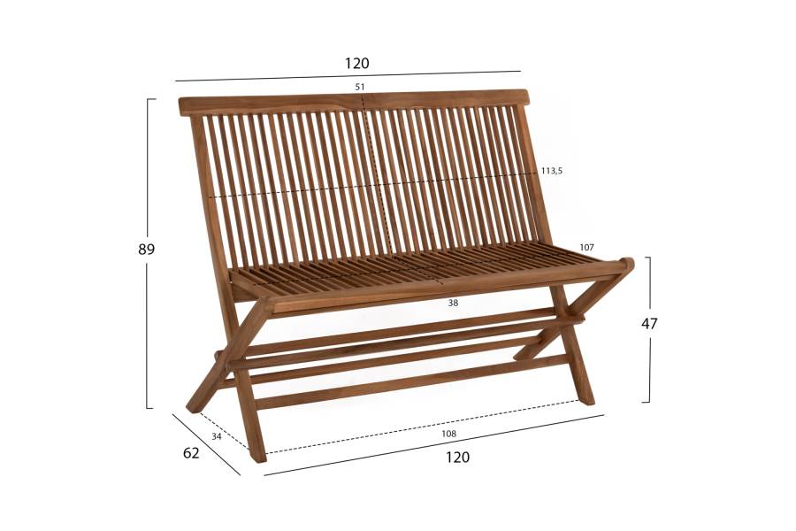 ΣΕΤ ΤΡΑΠΕΖΑΡΙΑΣ ΕΞΩΤ. ΧΩΡΟΥ 4ΤΜΧ KENDALL HM11953 ΜΑΣΙΦ ΞΥΛΟ TEAK ΦΥΣΙΚΟ