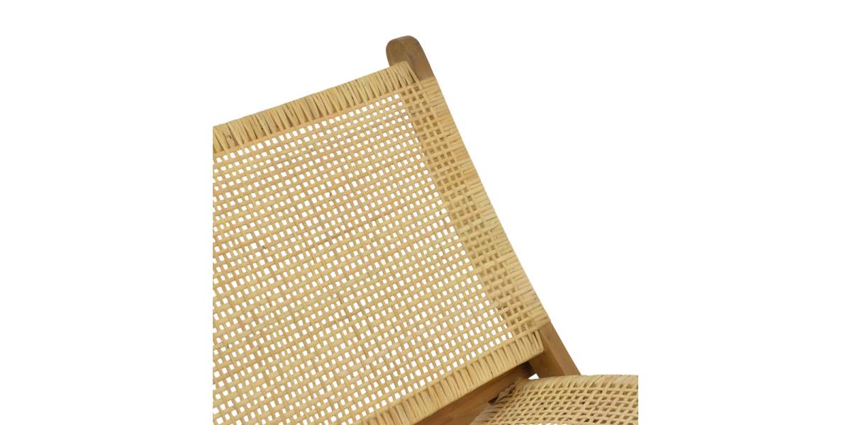 Καρέκλα Jerenze pakoworld φυσικό teak ξύλο-φυσικό rattan 65x78x68εκ