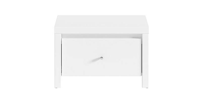 Κομοδίνο Fansi pakoworld λευκό 51x40.5x33.5εκ