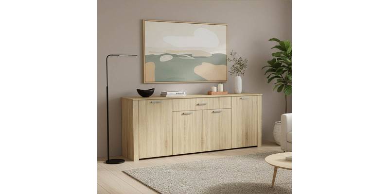 Μπουφές Kinley pakoworld sonoma 210x40x82εκ