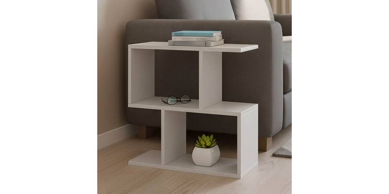 Βοηθητικό τραπέζι Kora pakoworld μελαμίνης λευκό 60x20x60εκ