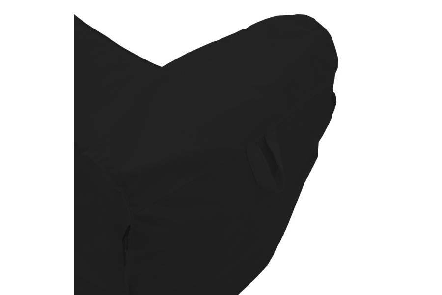 Πουφ ξαπλώστρα Lara pakoworld αδιάβροχο σε μαύρη απόχρωση 60x150x40εκ