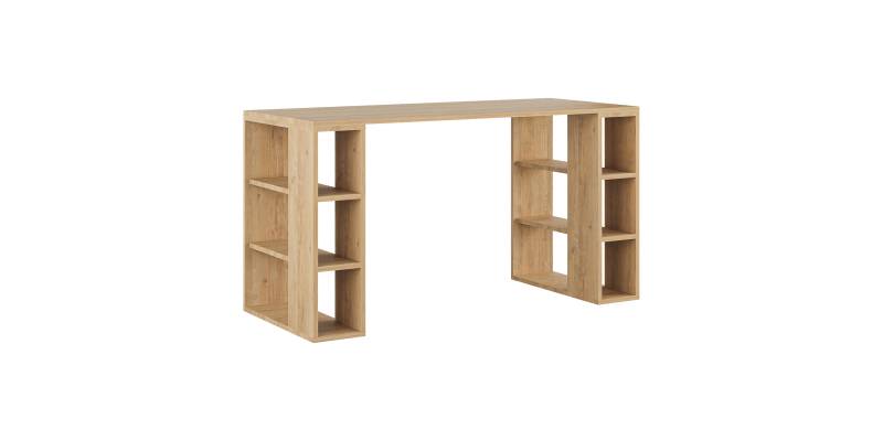 Γραφείο Colmar pakoworld σε oak απόχρωση 140x60x75εκ