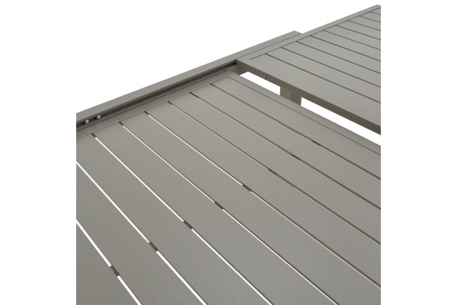 Τραπέζι επεκτεινόμενο Lafla pakoworld αλουμίνιο σε σαμπανιζέ απόχρωση 160-240x90x75εκ