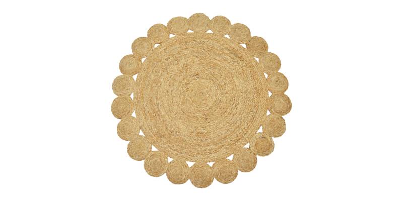 Χαλί Voni Inart φυσικό γιούτα Φ150x1εκ