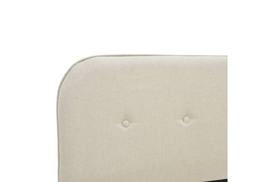 Κρεβάτι LumiLux pakoworld ύφασμα σε μπεζ απόχρωση 160x200εκ