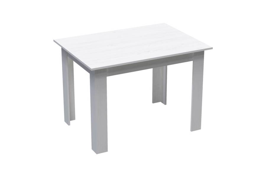 Τραπεζαρία Manka-Gaston pakoworld σετ 5τεμ σε λευκή απόχρωση 110x80x77εκ