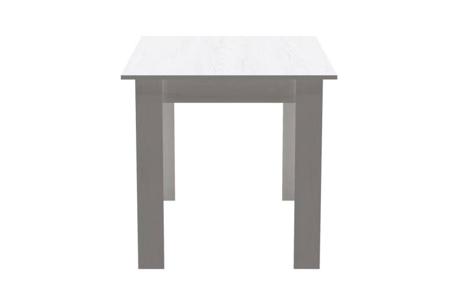 Τραπεζαρία Manka-Gaston pakoworld σετ 5τεμ σε λευκή απόχρωση 110x80x77εκ