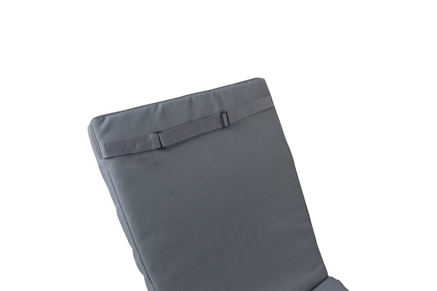 Μαξιλάρι Vertian pakoworld textilene σε ανθρακί απόχρωση 58x194x7εκ