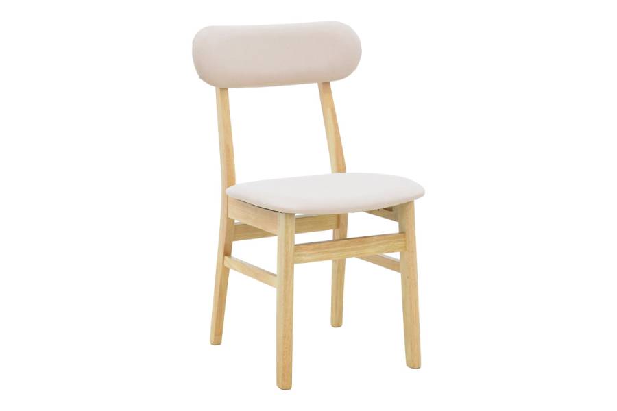 Καρέκλα Gaborn pakoworld σε φυσικό-μπεζ απόχρωση 47x47x81,5εκ