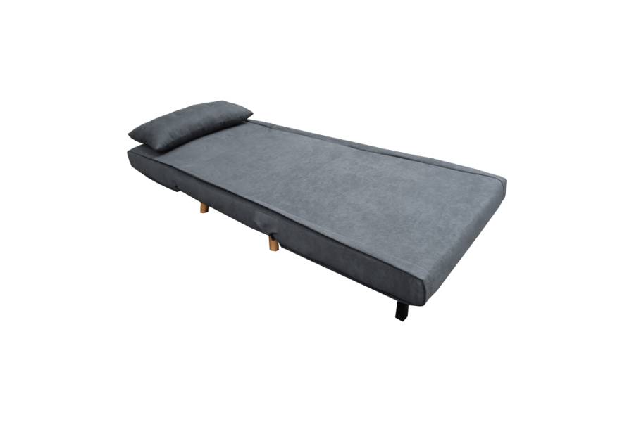 Πολυθρόνα-κρεβάτι Josuane I pakoworld ύφασμα σε ανθρακί απόχρωση 78x80x81εκ