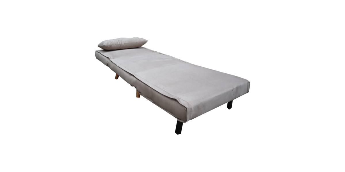 Πολυθρόνα-κρεβάτι Josuane I pakoworld βελούδο σε γκρι απόχρωση 78x80x81εκ