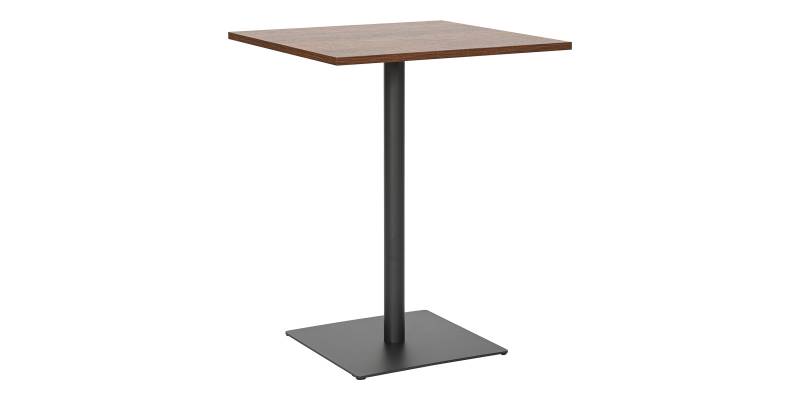 Τραπέζι Nerobian pakoworld mdf σε καρυδί απόχρωση 60x60x75εκ