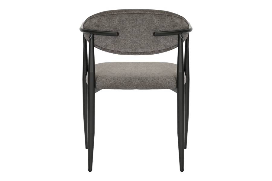 Πολυθρόνα Kalone pakoworld ύφασμα σε ανθρακί απόχρωση 56x55x78εκ