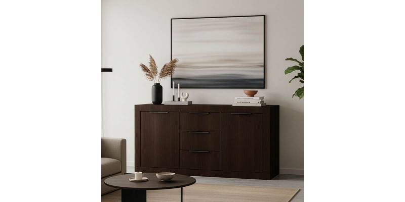 Μπουφές Doha pakoworld σε wenge απόχρωση 150x45x80.5εκ