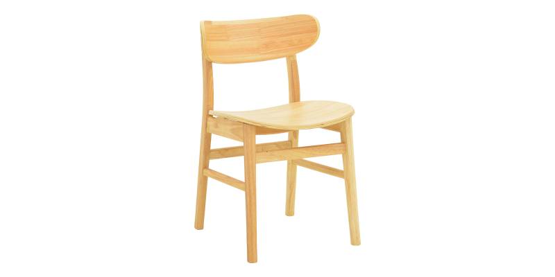 Καρέκλα Lumnia pakoworld rubberwood σε φυσική απόχρωση 46x50x76εκ