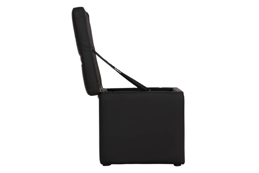 ΣΚΑΜΠΩ ΜΕ ΑΠΟΘΗΚΕΥΤΙΚΟ ΧΩΡΟ PU ΜΑΥΡΟ CUBE HM224.01 38x38x36.5Υεκ.