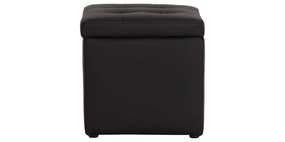 ΣΚΑΜΠΩ ΜΕ ΑΠΟΘΗΚΕΥΤΙΚΟ ΧΩΡΟ PU ΜΑΥΡΟ CUBE HM224.01 38x38x36.5Υεκ.