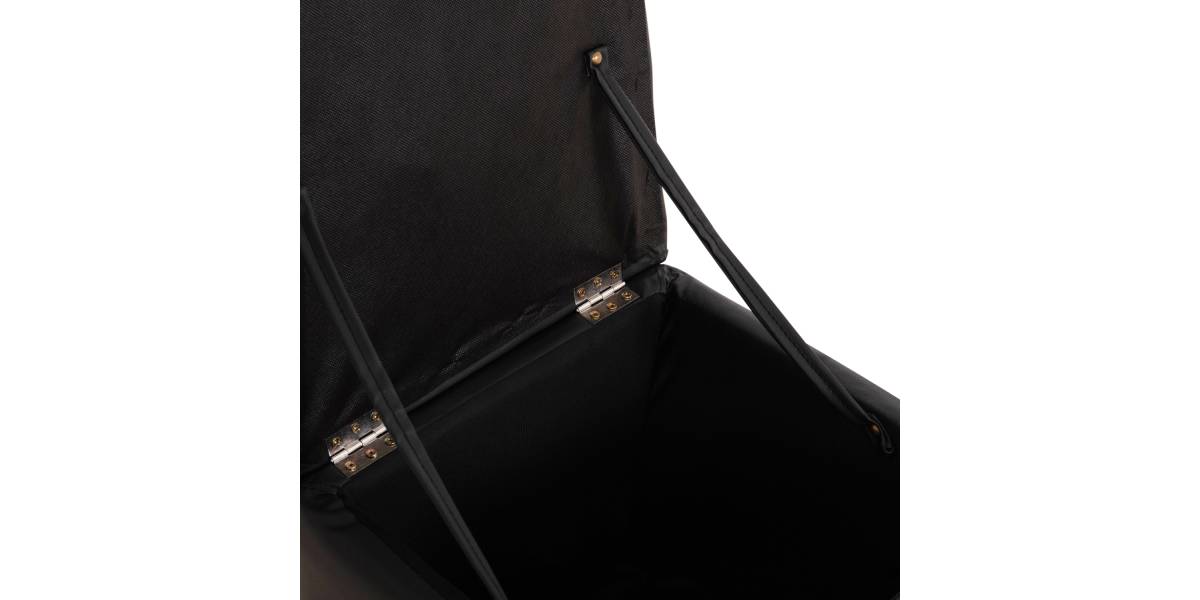 ΣΚΑΜΠΩ ΜΕ ΑΠΟΘΗΚΕΥΤΙΚΟ ΧΩΡΟ PU ΜΑΥΡΟ CUBE HM224.01 38x38x36.5Υεκ.