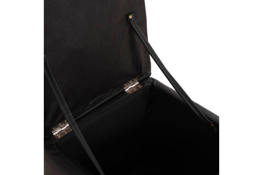 ΣΚΑΜΠΩ ΜΕ ΑΠΟΘΗΚΕΥΤΙΚΟ ΧΩΡΟ PU ΜΑΥΡΟ CUBE HM224.01 38x38x36.5Υεκ.