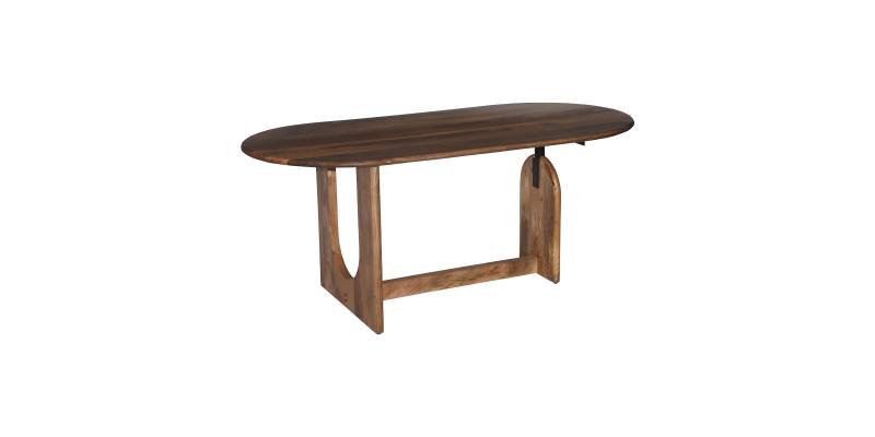 Τραπέζι Jenkou pakoworld mango ξύλο σε φυσική απόχρωση 180x90x76εκ