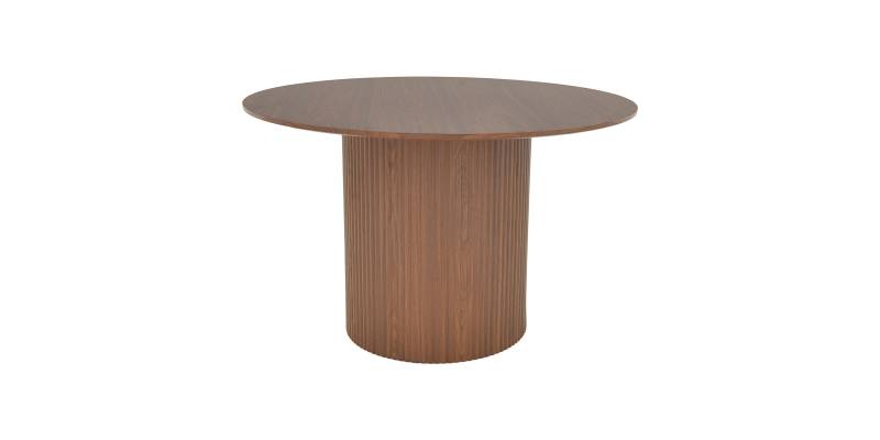 Τραπέζι Karulo pakoworld mdf σε καρυδί απόχρωση Φ120x76εκ