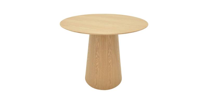 Tραπέζι Donda pakoworld mdf sonoma Φ100x76εκ