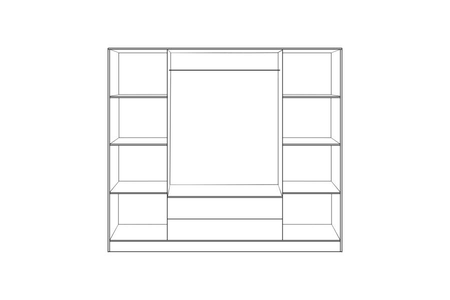 ΝΤΟΥΛΑΠΑ 4ΦΥΛΛΗ ΜΕ 2 ΣΥΡΤΑΡΙΑ AZALEA 200Χ56Χ180Υεκ. HM353.02 SONAMA