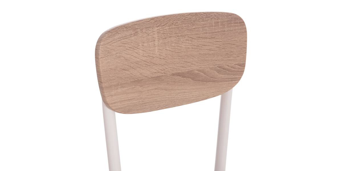 ΚΑΡΕΚΛΑ ΤΡΑΠΕΖΑΡΙΑΣ PAGET HM8373.02 SONAMA--ΛΕΥΚΑ ΜΕΤΑΛΛΙΚΑ ΠΟΔΙΑ 40x49x87,5Υεκ.