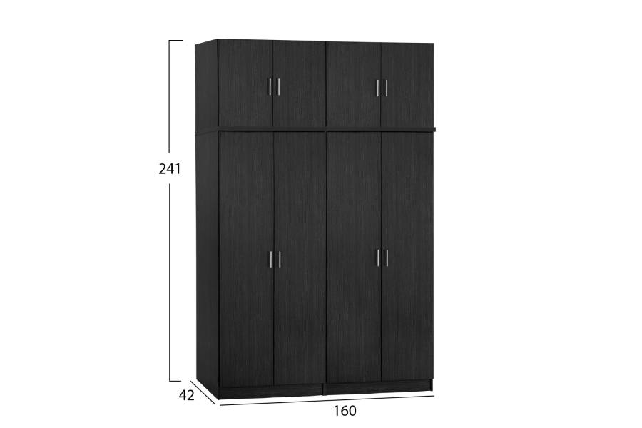 ΣΕΤ 4 ΤΜΧ ΝΤΟΥΠΑΛΑ 4ΦΥΛΛΗ ΜΕ ΠΑΤΑΡΙ ZEBRANO 160X42X241 HM11353.01