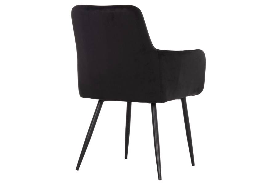 ΠΟΛΥΘΡΟΝΑ LATRELL HM8582.04 ΜΑΥΡΟ ΒΕΛΟΥΔΟ & ΜΑΥΡΑ ΜΕΤΑΛΛΙΚΑ ΠΟΔΙΑ 54x57x84Yεκ.