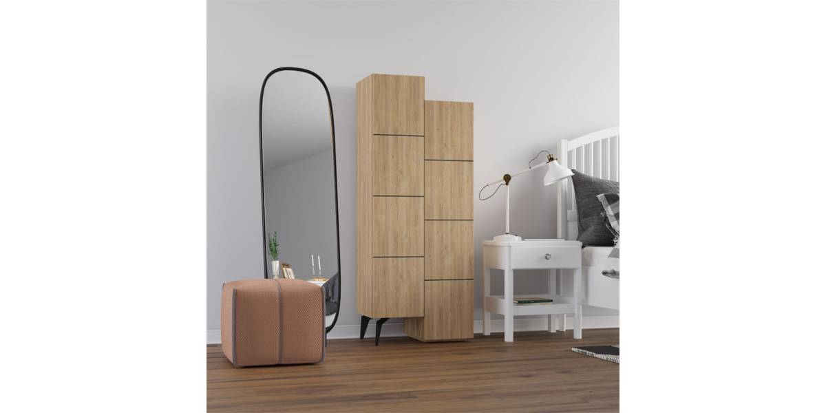 Στήλη Romane pakoworld φυσικό 62.2x37.4x155.4εκ