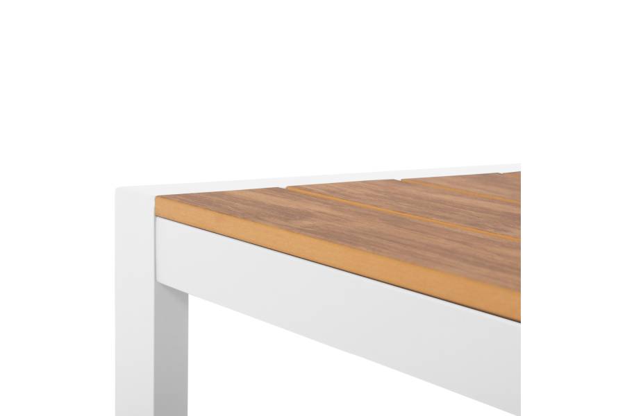 ΤΡΑΠΕΖΙ ΕΞΩΤ.ΧΩΡΟΥ GOYA HM6059.01 ΑΛΟΥΜΙΝΙΟ ΛΕΥΚΟ & POLYWOOD 160X80Χ75Υεκ.