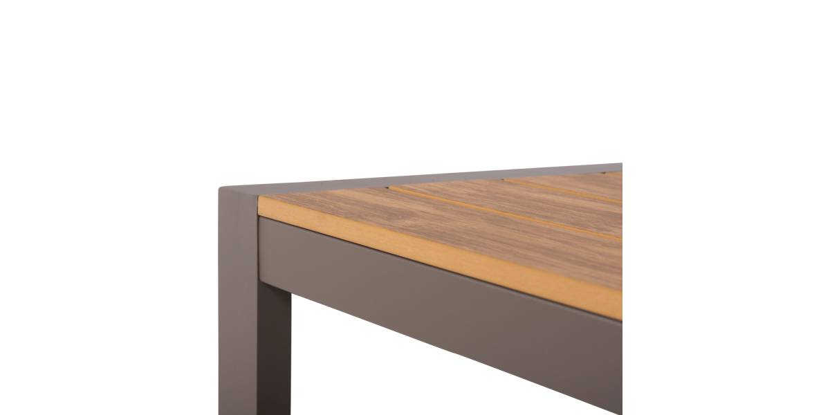 ΤΡΑΠΕΖΙ ΕΞΩΤ.ΧΩΡΟΥ GOYA HM6059.04 ΑΛΟΥΜΙΝΙΟ ΣΑΜΠΑΝΙ & POLYWOOD 160X80Χ75Υεκ.