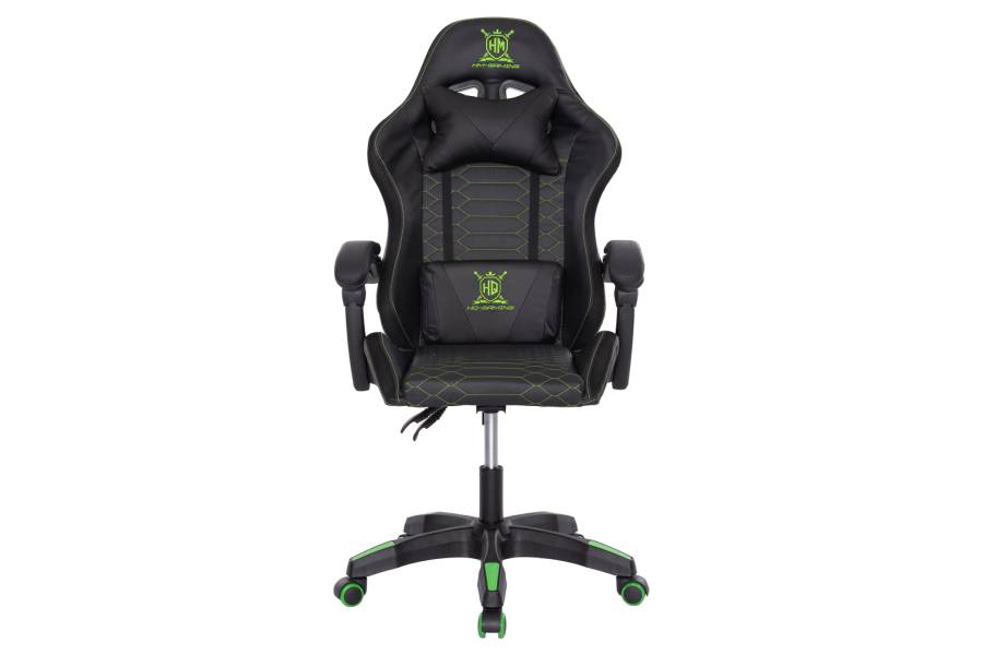 ΠΟΛΥΘΡΟΝΑ GAMING LOOT HM1204 ΜΑΥΡΟ-ΠΡΑΣΙΝΟ PVC 60x60x120Υεκ.