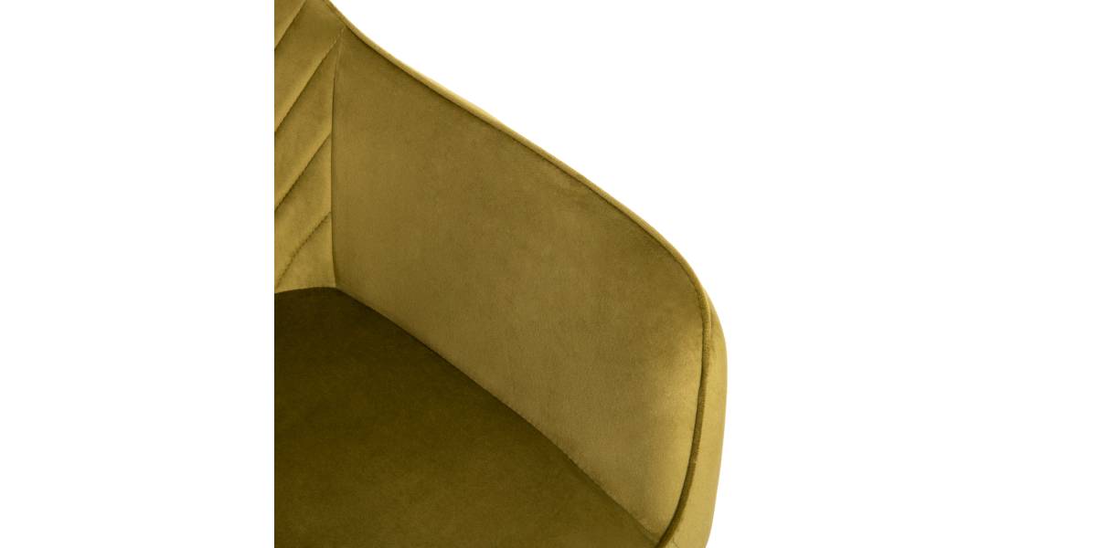 ΠΟΛΥΘΡΟΝΑ ΤΡΑΠΕΖΑΡΙΑΣ LATRELL HM8582.07 ΒΕΛΟΥΔΟ ΛΑΔΙ-ΜΕΤΑΛΛΙΚΑ ΠΟΔΙΑ 55x57x84Υεκ.